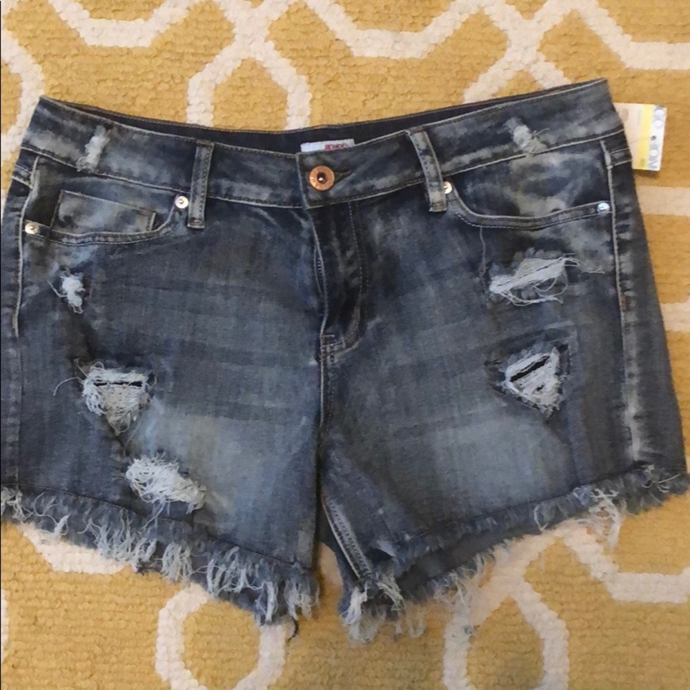 Bongo Destroyed Denim Shorts